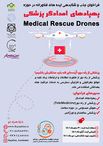 فراخوان جذب شتابدهی و ایده های فناورانه در حوزه پهپادهای امدادگر 